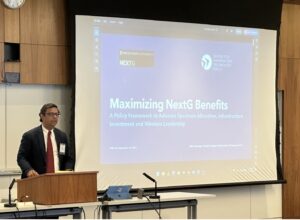 Photo: Mihir Kshirsagar from CITP presents at TPRC